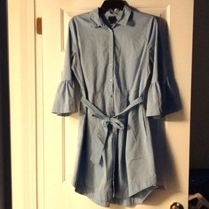 Stretch denim look, chambray dress
